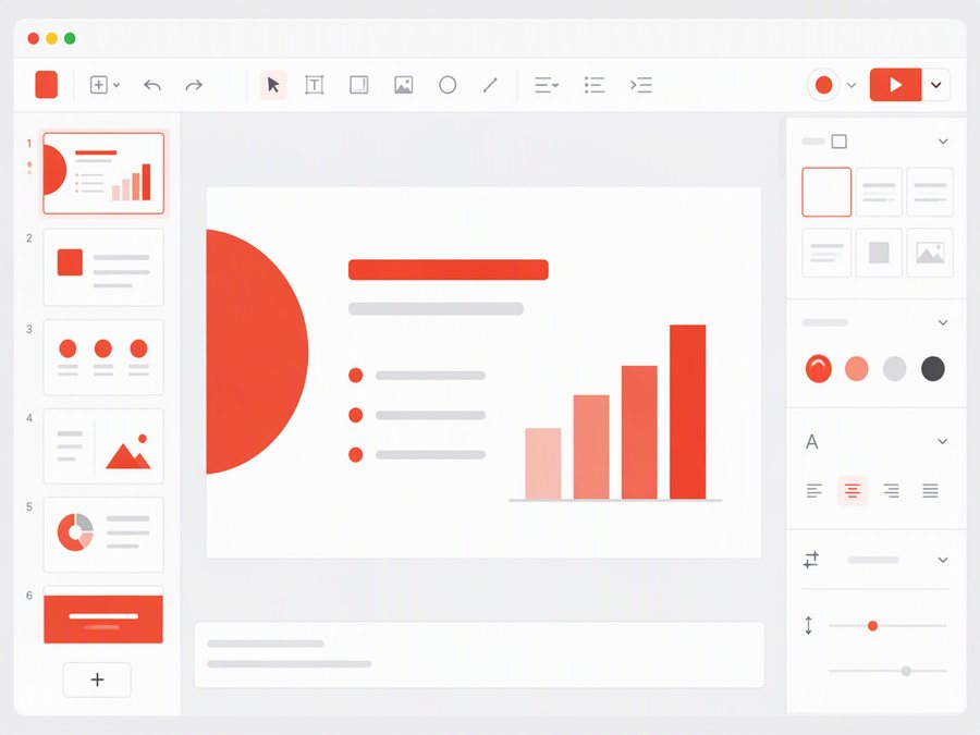 WPS Office 演示文稿模板与编辑功能示意